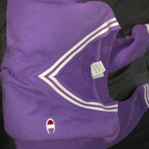 Champion reverse v cut crop sweater